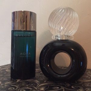 Men’s cologne. Bijan Black and Bvlgari Aqua